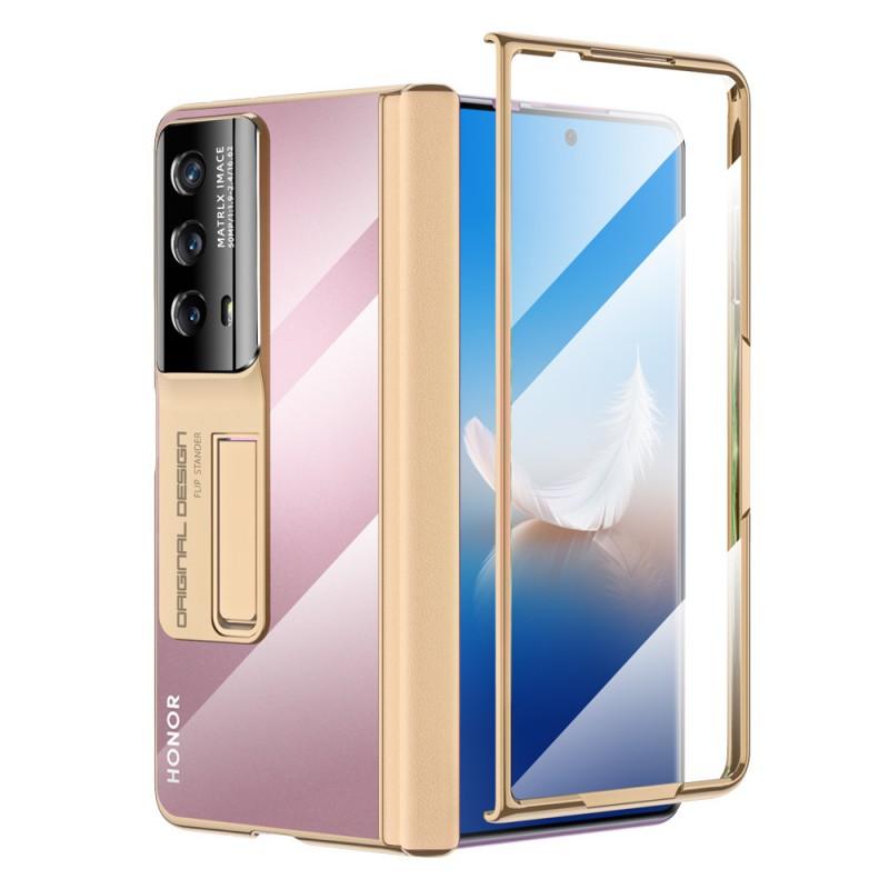 Electroplate Clear Hinge Case Honor Magic VS2 All-Inclusive With Stand Screen Protector Shockproof Anti-Fingerprint