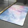 2шт. Мраморный диатомовый коврик для пола, нескользящий коврик для туалета, быстросохнущий ковер для ванной комнаты
