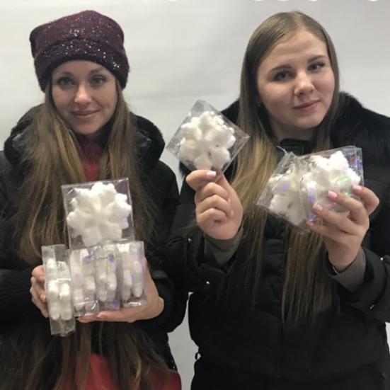 1 Набор Рождественская Снежинка Пена Белый Цвет Усилить Атмосферу Рождественская Елка Подвесной Кулон Домашний Офисный Декор для Подарка