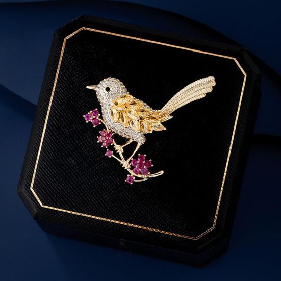 Брошь в виде цветка сливы, украшение в виде птицы, украшение для торжественного костюма, воротника, шляпы, шарфа, прищепки для выпускного бала, украшения для одежды