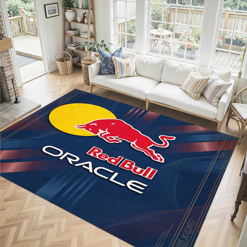 Дизайн Red Bull Racing Хрустальный Велюровый Ковер Уютный Не?Нескользящий ковер с принтом для спальни, гостиной, прихожей
