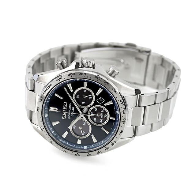 Мужские часы SEIKO Selection S Series Solar SELECTION SBPY183, Хронограф, Аналоговые, Темно-синие