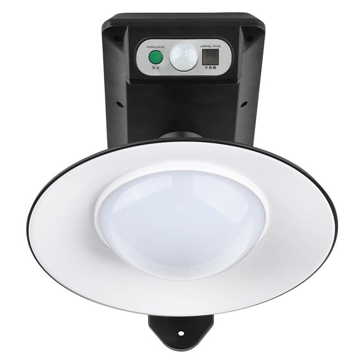 Circular Solar Wall Lamp Outdoor Human Body Sensing LED Courtyard Lamp Garage Lighting Street Lamp