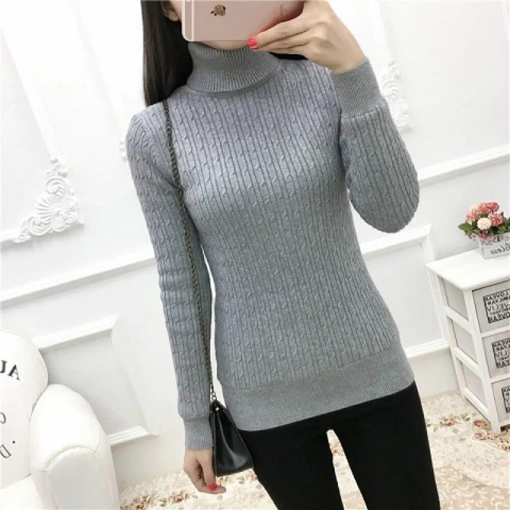 Men Fall Turtleneck Sweater Knitted Soft Pullovers Jumpers Basic Soft Sweaters For Men 2024 Spring Autumn Winter