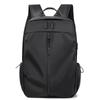 Men's Large Capacity Casual Backpack with Printed Logo, Double Straps, Laptop Compartment, Travel & School Use.
