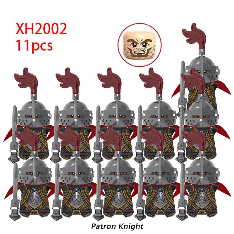 11 шт. Средневековые Древние Тяжелобронированные Рыцари-Тамплиеры Крестоносцы Военные Солдаты Вооружение Модель Строительные блоки Детские игрушки