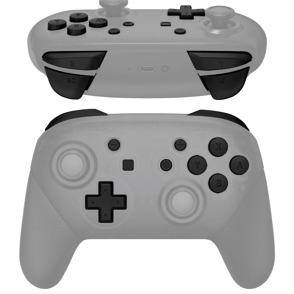 Полный набор кнопок eXtremeRate, совместимый с Switch Pro ABXY ZR ZL LR Кнопки, совместимые с Pro Controller Switch Controller в комплект не входит
