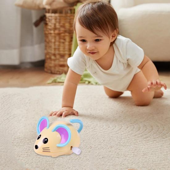 Kids Wind-up Mouse Toy Mini Cartoon Rat Clockwork Toy Toddlers Boys Girls Educational Walking Animal Toy Party Favors