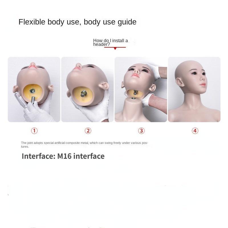 W028 Solid Dolls TPE Head Can Be Used for Oral Sex Multiple Head Shapes Are Available for Permanent Exquisite Head Molds Man