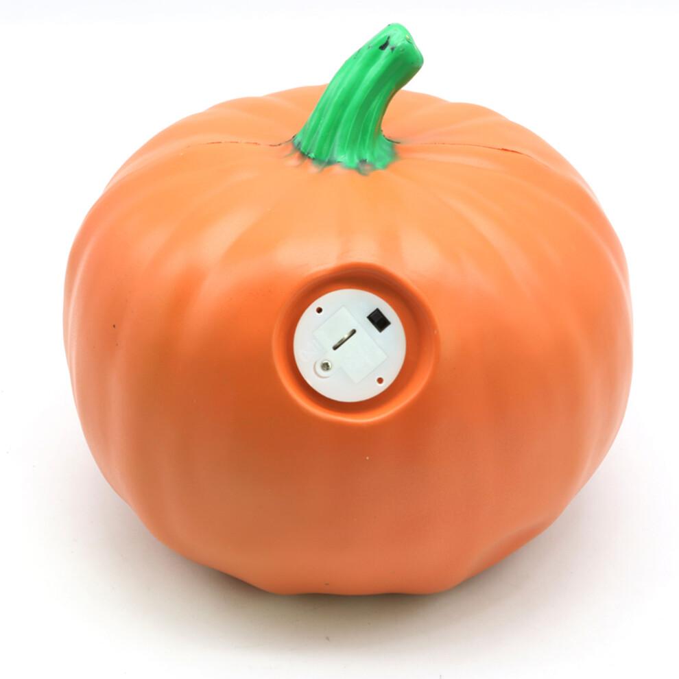 HBASD Halloween LED Pumpkin Lantern,Novelty Flash Pumpkin Lantern Lamp Toy for Home Party Supplies Room Decoration Props (D)