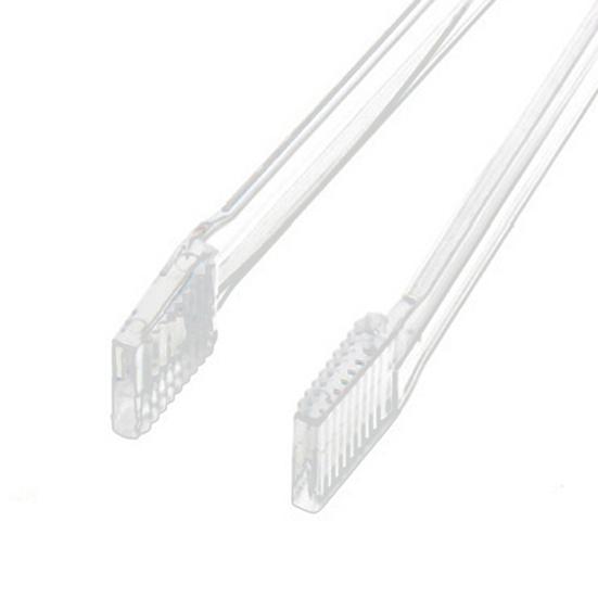 10 шт., пластиковые щипцы для сервировки шведского стола, 10 шт., прозрачные кухонные щипцы, мини-посуда для еды, ледяной салат, печенье для барбекю, 6,3 дюйма, пилообразные дизайнерские щипцы