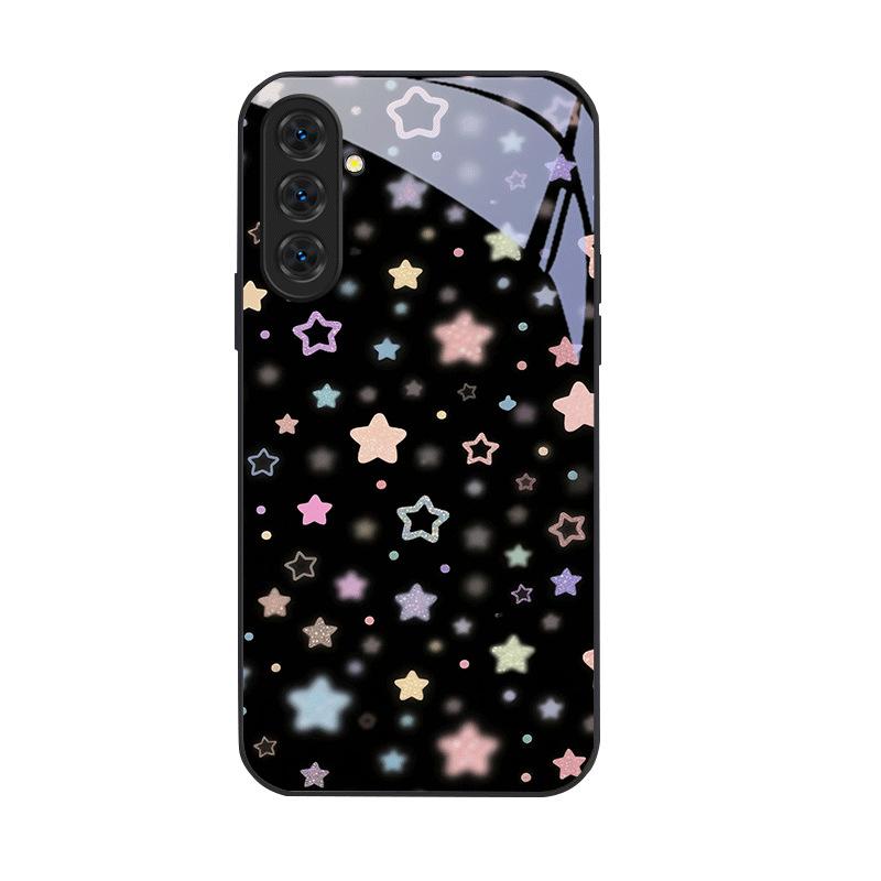 Стеклянный чехол для телефона с узором бабочки, подходит для Samsung Galaxy S26 S25 S24 S23 S22 S20 FE/Ultra/Plus, противоударная задняя крышка