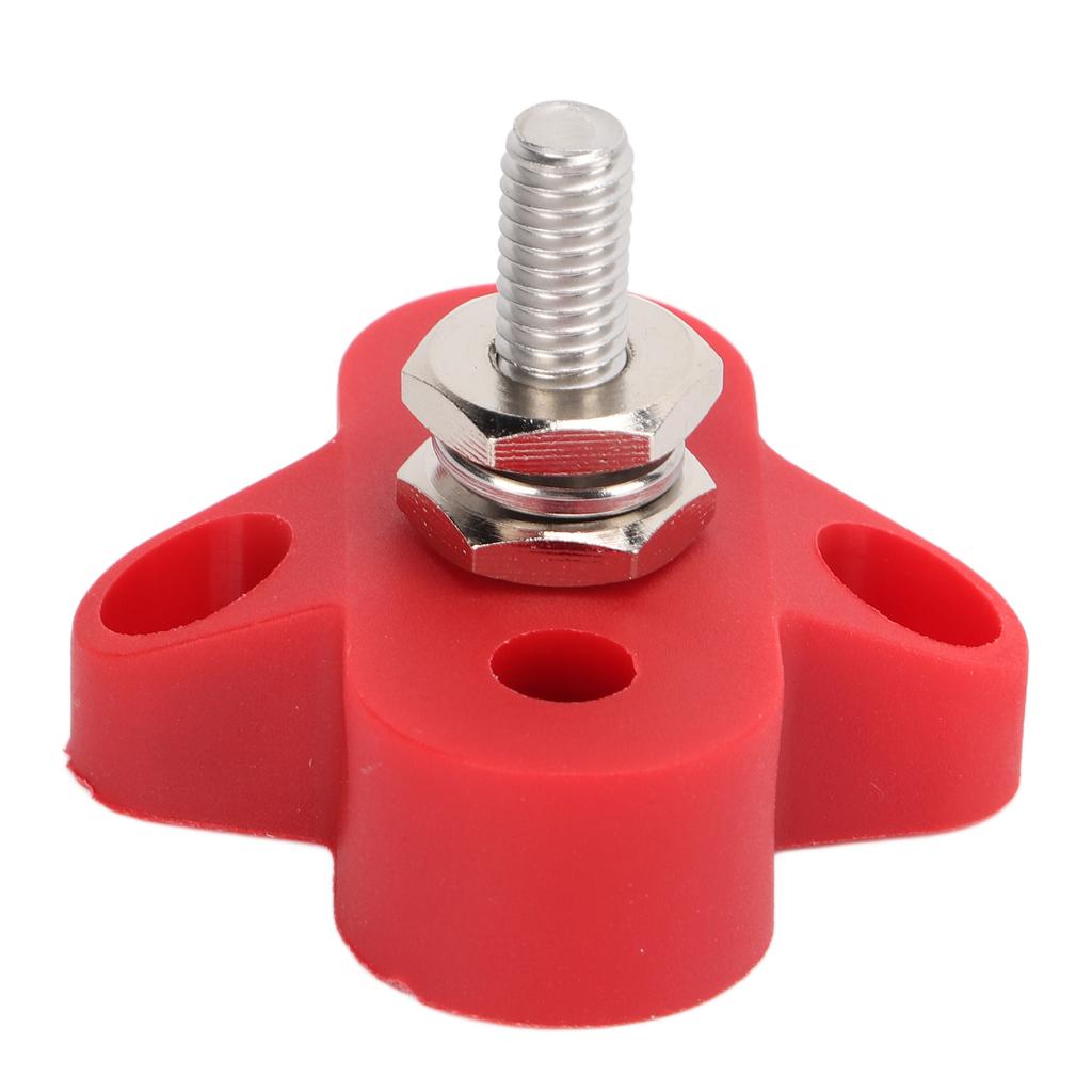 48V M6 Heavy Duty Battery Power Distribution Terminal Block Junction Post for Car Marine Trailer RV Boat