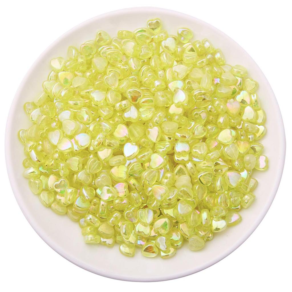 100 шт. AB цвет пятиконечная звезда в форме сердца акриловые свободные бусины-разделители для изготовления ювелирных изделий