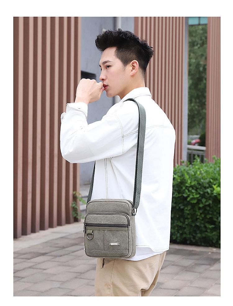 Мужская парусиновая многофункциональная сумка кроссбоди и на плечо - Унисекс повседневная сумка