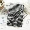 Plaid Imitation Cashmere Winter Scarf Fashionable and Warm Office Shawl for Women with Short Beards