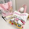Женские сумки Hello Kitty милый мультяшный новый кот сумка Каваи холщовая Сумка женская на плечо Сумка-кошелек под мышку сумка-тоут