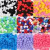 10mm Colorful Pom Pom Ball Plush Mixed Color Creative Kids Handmade Material Glitter Foam Ball DIY Craft Supplies