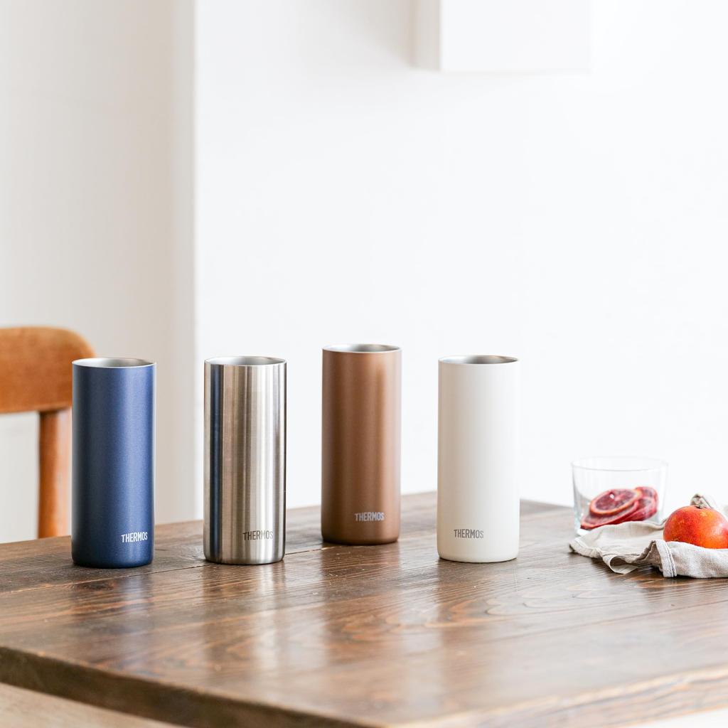 Термос Thermos, вакуумная изоляция, 420 мл, цвет Stone White, JDW-420C STW [Легкая модель]