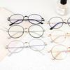 Металлическая большая оправа круглая плоская зеркальная Xiaoqing ретро анти-синие очки могут быть оснащены оправой очков для близорукости 3068