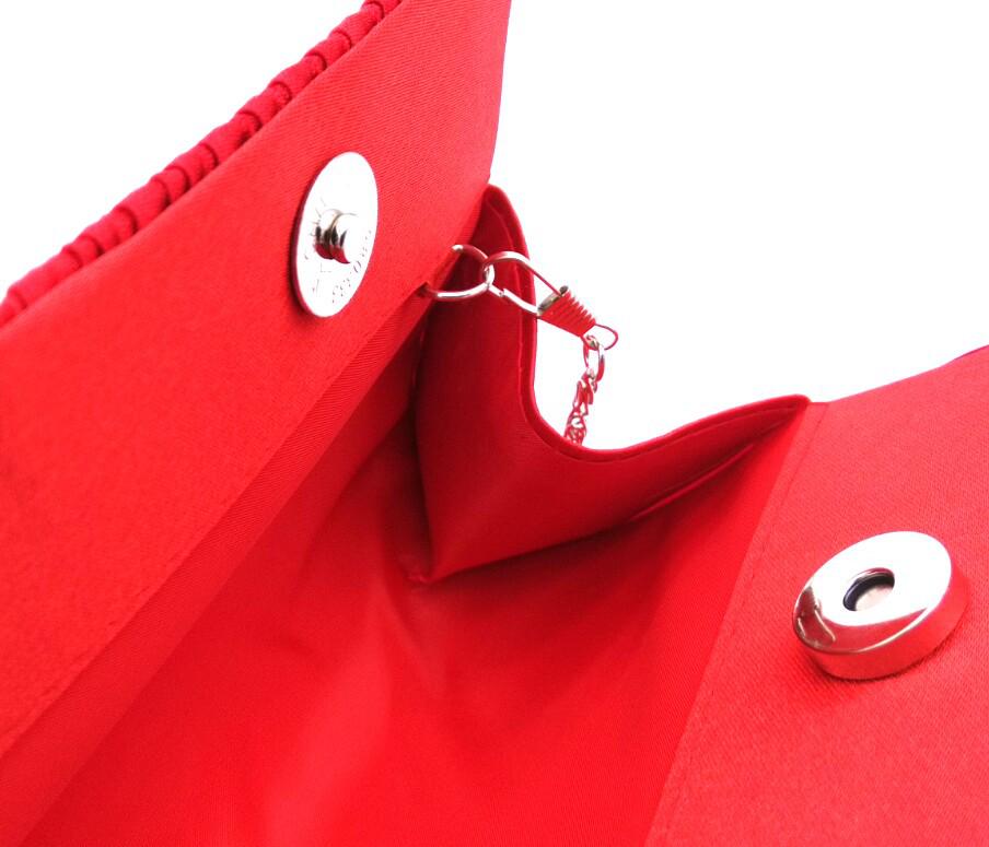 Классическая плиссированная вечерняя сумка со стразами для женщин