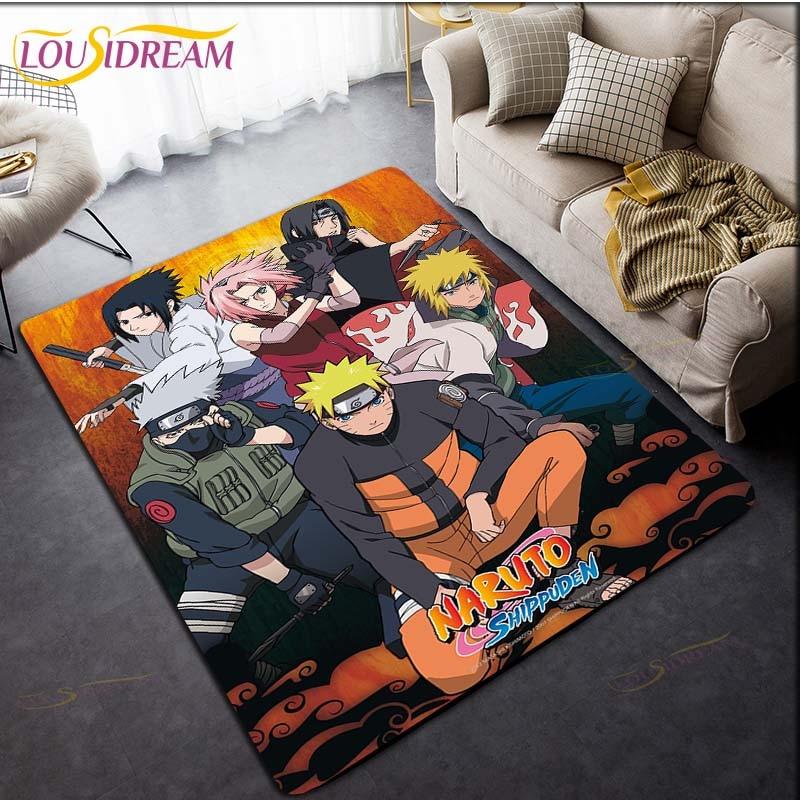 Ковер Наруто Аниме Ковер Детские Ковры Гостиная Коврики для чайного стола Коврик для спальни Моющиеся напольные коврики Бытовой коврик Милый ковер