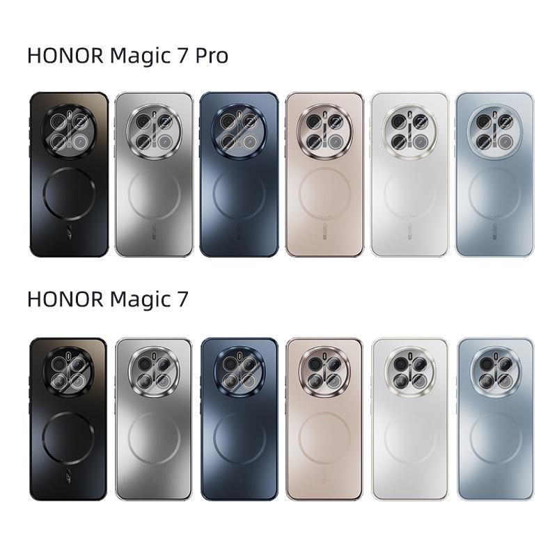 Чехол для телефона HONOR Magic 7 Pro с магнитной защитой от падений, матовый, с полным покрытием.
