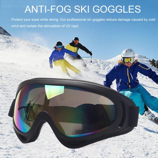 Лыжные очки с защитой от ультрафиолета, противотуманные, регулируемые ремешки, ветрозащитные очки для сноуборда для мужчин и женщин, велосипедные очки, мотоциклетные очки для альпинизма