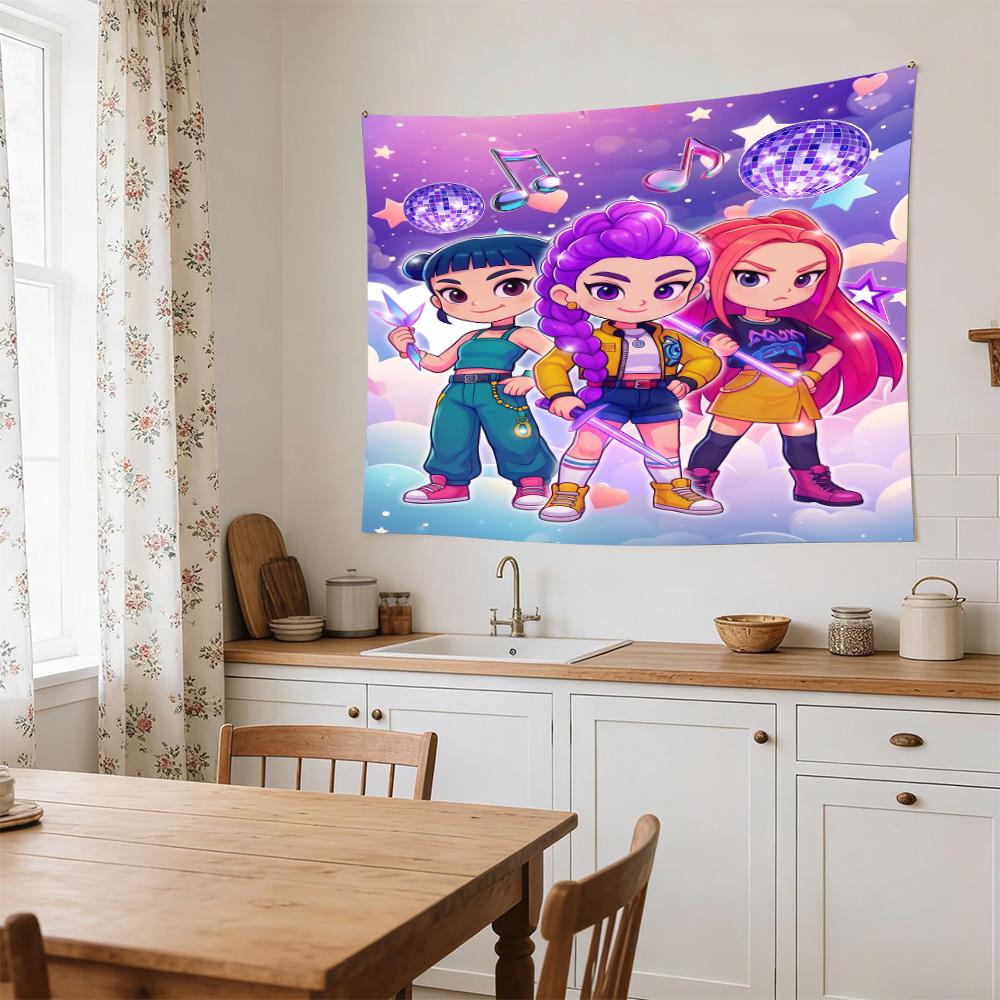 Dance Party Stars Decorative Wall-Hanging Tapestry, Home Ornament for Living Room,Dorm and Fan Parties,Multi-style,celebrities,cartoons,music,sports s