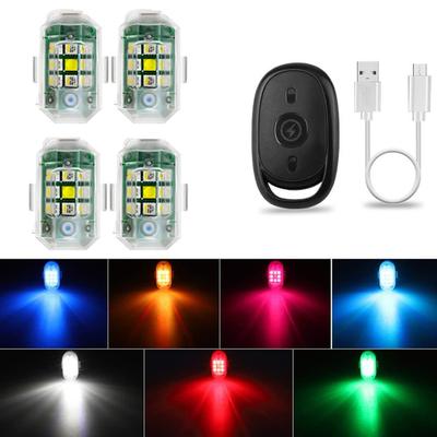 Автомобильная светодиодная стробоскопная лампа Беспроводная RGB светодиодная стробоскопная лампа для самолета Велосипед Мотоцикл Светодиодный мигающий позиционный противоударный предупреждающий свет