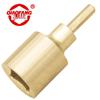 QIAOFANG Взрывозащищенная 1/4" шестигранная торцевая головка 111A, Алюминиевая бронза
