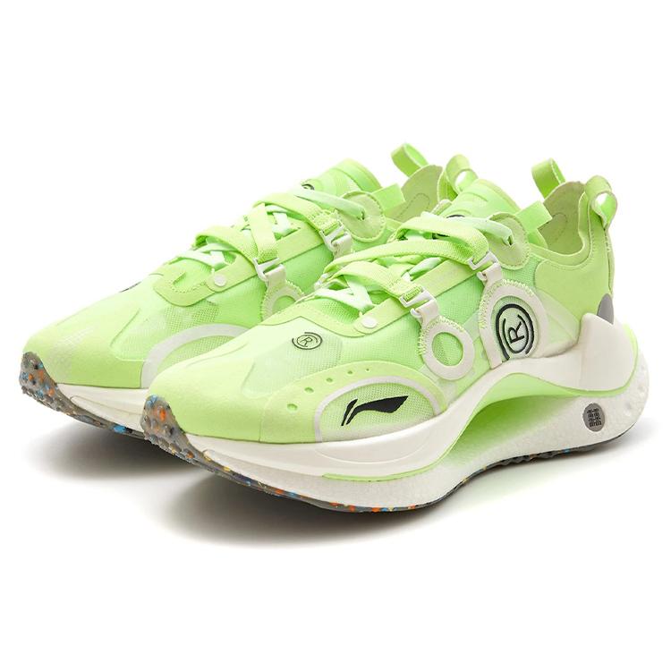 Мужские беговые кроссовки Li Ning Shadow CRC Низкие Неоновый Ледяной Зеленый/Слоновая Кость AZGS021-4