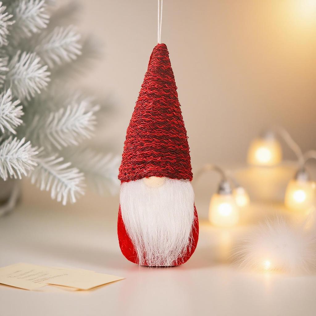 Mingguan Colorful Knitted Gnome Ornaments - Faceless Old Man Christmas Decorations