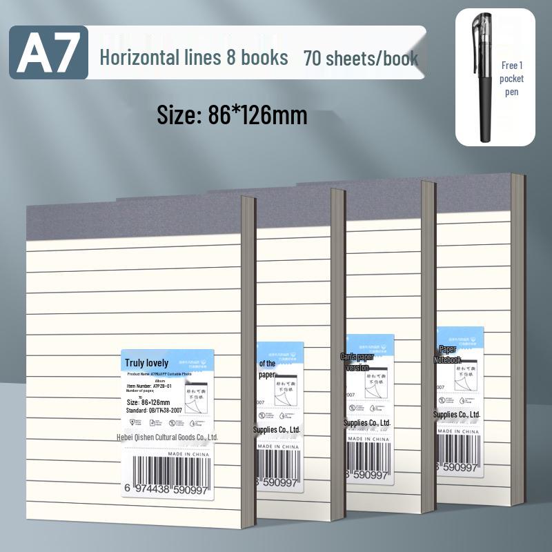 A7 Student Trumpet Sticky Note Pad: Tear-Off, Blank, Portable, Pocket-Sized, Lined & Grid Paper.