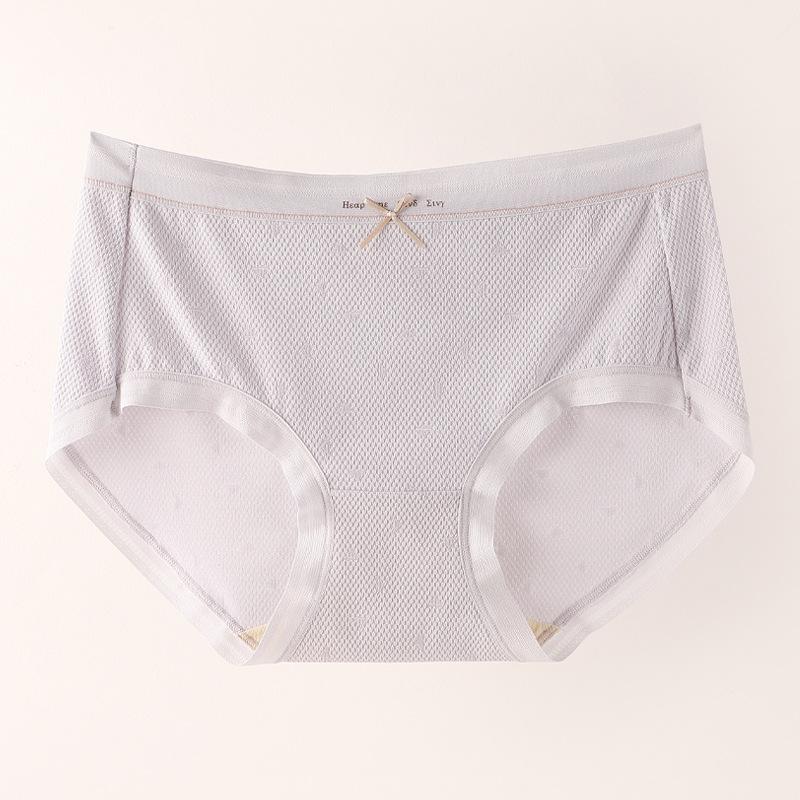 Panties Women Briefs 5a Anti-bacterial Seamless Briefs Bow Panties Summer Thin Underwear