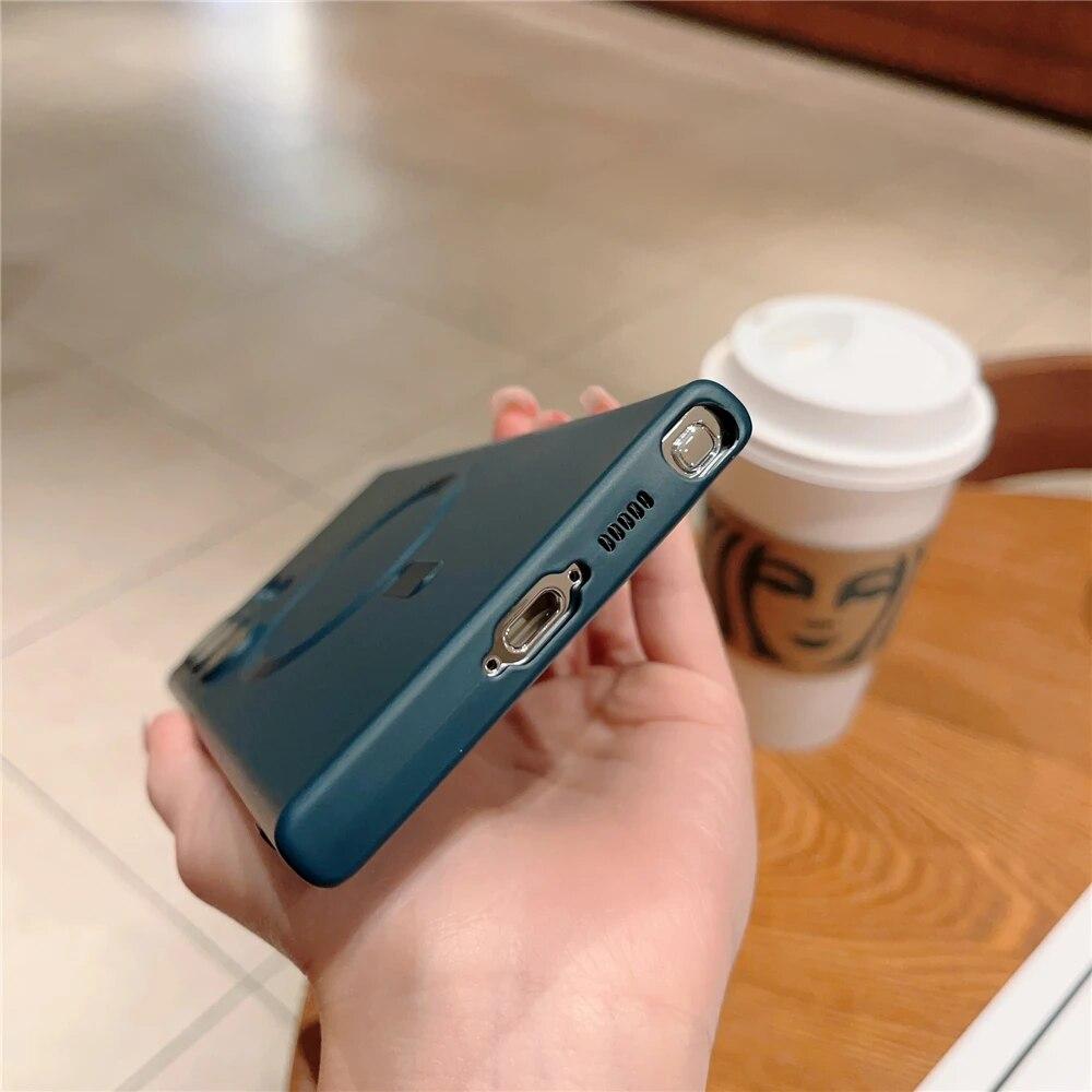 Роскошный матовый магнитный чехол для телефона Samsung Galaxy S24 Ultra S23 FE, стекло с беспроводной зарядкой, защита объектива, мягкий противоударный чехол