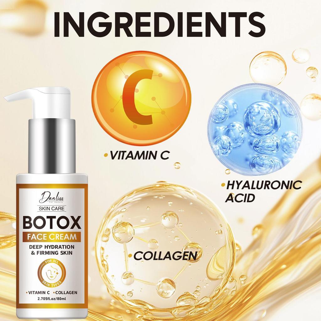 BOTOX FACE CREAM-With Vitamin C-Moisturize & Hydrates skin-Boost Skin Firmness & Elasticity,80ml