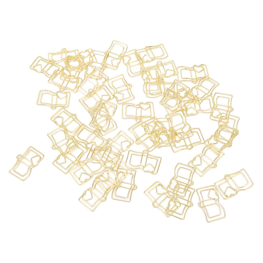 50 шт. скрепок для бумаги, портативные, уникальная форма, противоскользящие, сильная сила зажима, многоразовые для школы