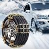 Anti-skid Stainless Steel Snow Chain Thickened Auto Anti-Skid Chain for Tire Width 165-285mm