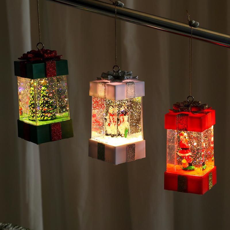 Waterflood Christmas Glow Gift Pack Рождественский подарок Украшения Рождественская подарочная коробка Подвеска