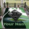 Custom Text Printed Rug Borussia Mönchengladbach Non Slip Floor Carpet For Home Room Decor