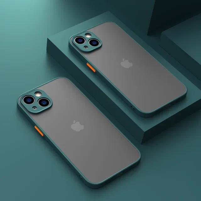 Матовый Чехол Для Телефона Для 14 13 12 15 Pro Max Mini Роскошный Мягкий Силиконовый Ударопрочный Чехол Для 11 XS MAX X XR 7 8 Plus SE