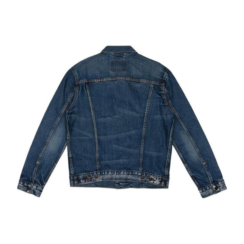 Куртка джинсовая однотонная Levis FW22 с длинным рукавом Мужские куртки Синий 72334-0140
