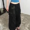 The Pink Women Calit Vintage Studded Pintuck Wide Cargo Pants