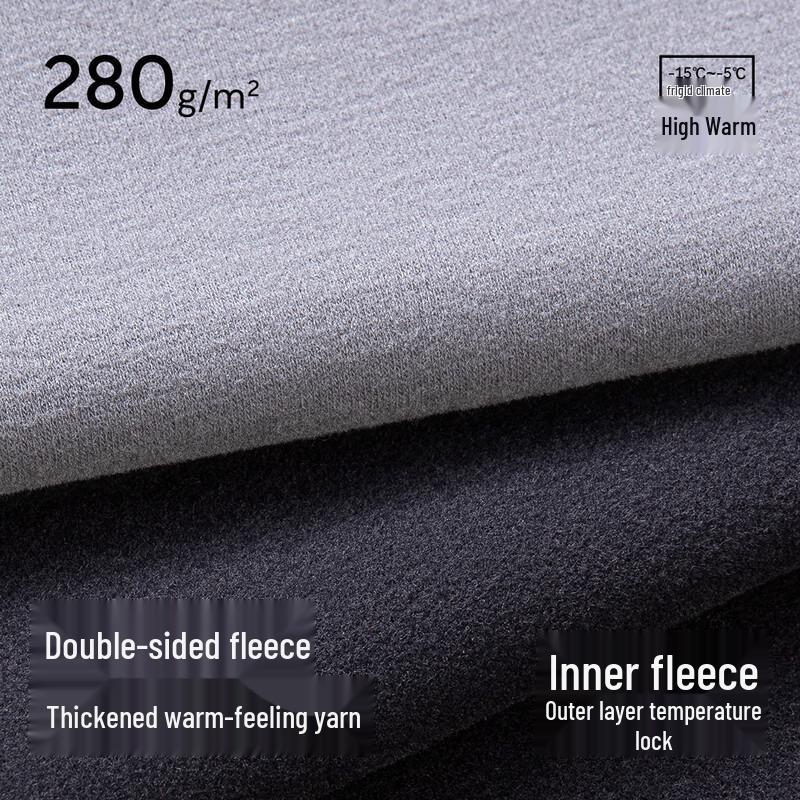 YOUKESHU Men's Thermal Underwear Pants with Velvet and Silk Blend