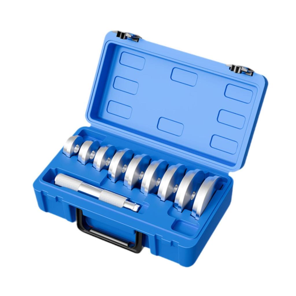 10 Pieces Bushing Press Box Aluminum Kit Auto Car Repair Tool Pull and Sleeve