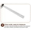Stainless Steel Measuring Spoon Long Handle Coffee Scoop Spoon Tablespoon 5ml 10ml 15ml 20ml 30ml Cooking Measurement Tool for Ground Coffee