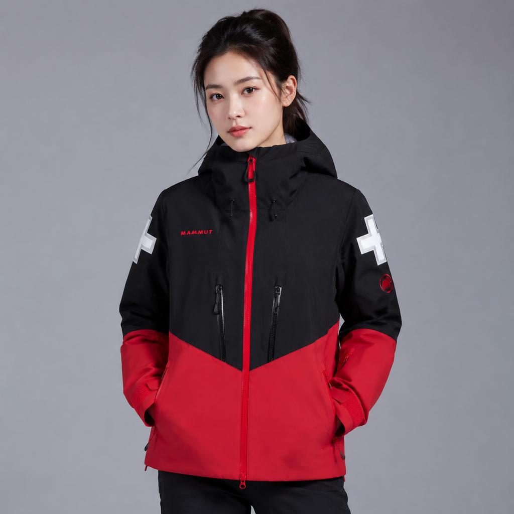 Mammut Outdoor Sports Hiking Hooded Zip Long Sleeve Jacket Women jackets 1010-28911