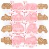8Pcs Engineering Truck Cookie Cutter Plastic 3D Cartoon Pressable Biscuit Mold