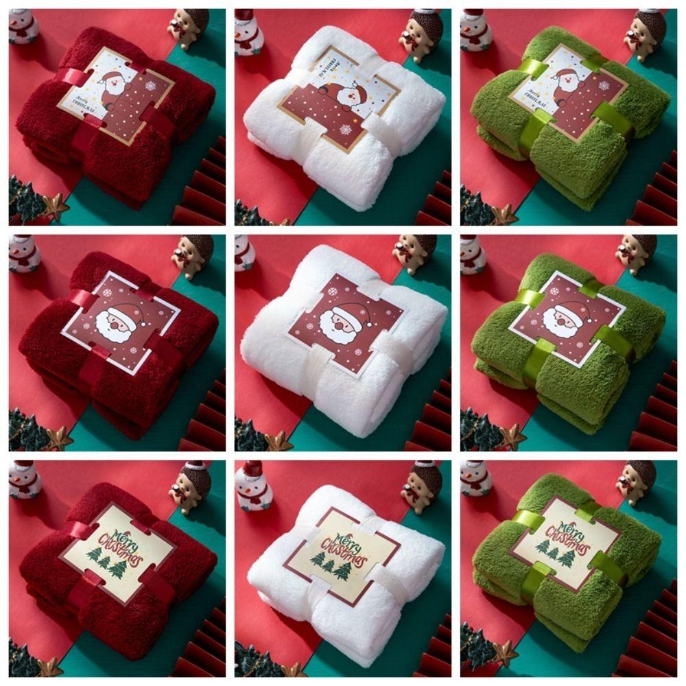 Рождественское полотенце из кораллового велюра Многоразовое Впитывающее воду Полотенце для лица Рождественский Праздничный Моющее полотенце Рождественский Подарок Подарок для вечеринки